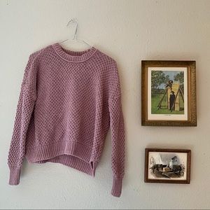 Pink knit Madewell sweater